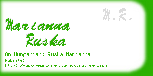 marianna ruska business card